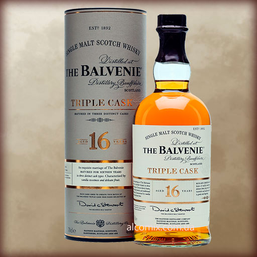 Balvenie 16 Years Old, Triple Cask 0,7L (Балвени 16 лет Трипл Каск 0,7л)