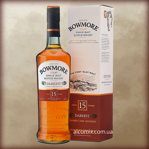 Bowmore 15 Years Old Darkest 0,7L (Бомо 15 лет Даркест 0,7л)