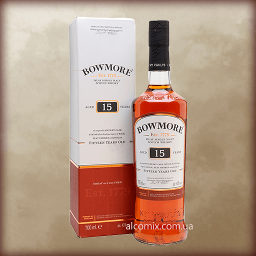 Bowmore 15 Years Old Sherry Cask Finish 0,7L (Бомо 15 лет Черри Каск Финиш 0,7л)