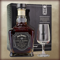 Jack Daniel's Single Barrel Nosing Glass Gift Pack 0.7 (Виски Джек Дэниэлс Сингл Баррел + стакан 0.7л)