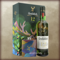 Glenfiddich 12 Years Old + Flask, in gift box, 0,7L (Гленфиддик 12 лет + фляга, подарочный набор, 0,7л)