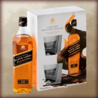 Johnnie Walker Black Label 12 Years Old + 2 Glasses 0,7L (Джонни Уокер Блэк Лэйбл + 2 стакана 0.7л)
