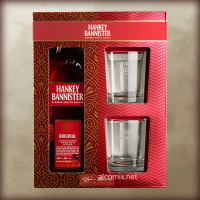 Hankey Bannister 0.7L + 2 glasses (Ханки Баннистер 0.7л + 2 стакана)