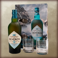 Deveron 12 Years +2 glasses 0,7L (Деверон 12 лет + 2 стакана, 0,7л)
